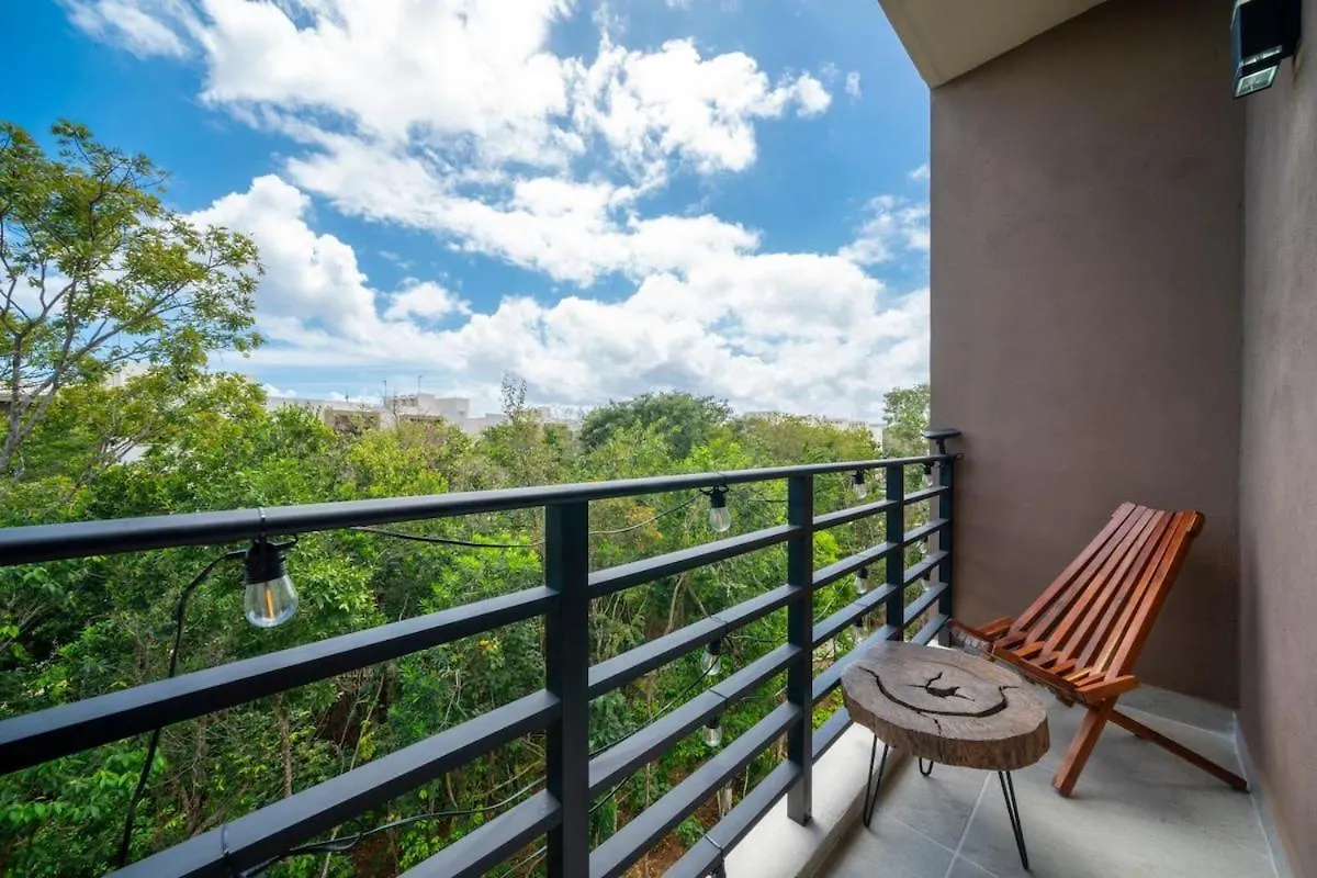 Apt Ceiba Tu Refugio Familiar Alberca Y Jardines Playa del Carmen Apartment