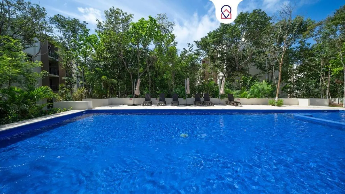 Apt Ceiba Tu Refugio Familiar Alberca Y Jardines Playa del Carmen Apartment