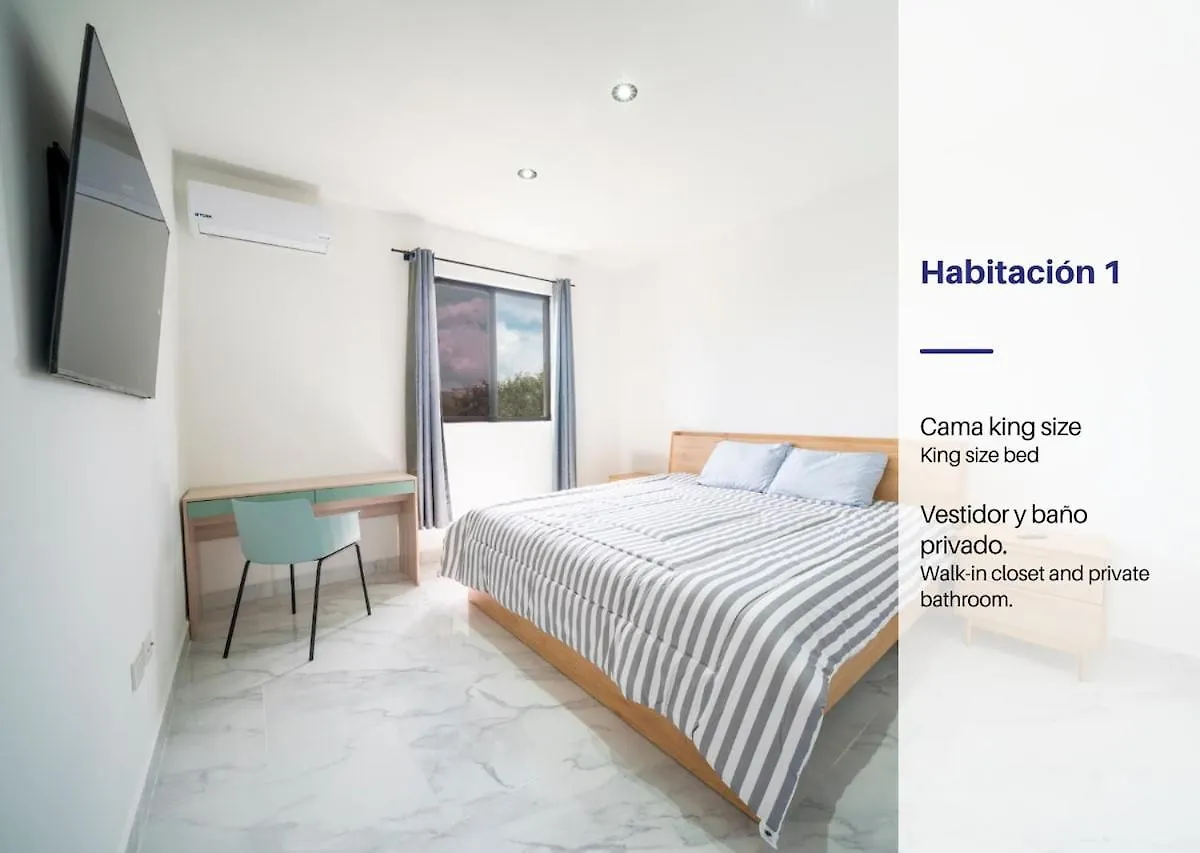 アパート Apt Ceiba Tu Refugio Familiar Alberca Y Jardines プレヤデルカーメン