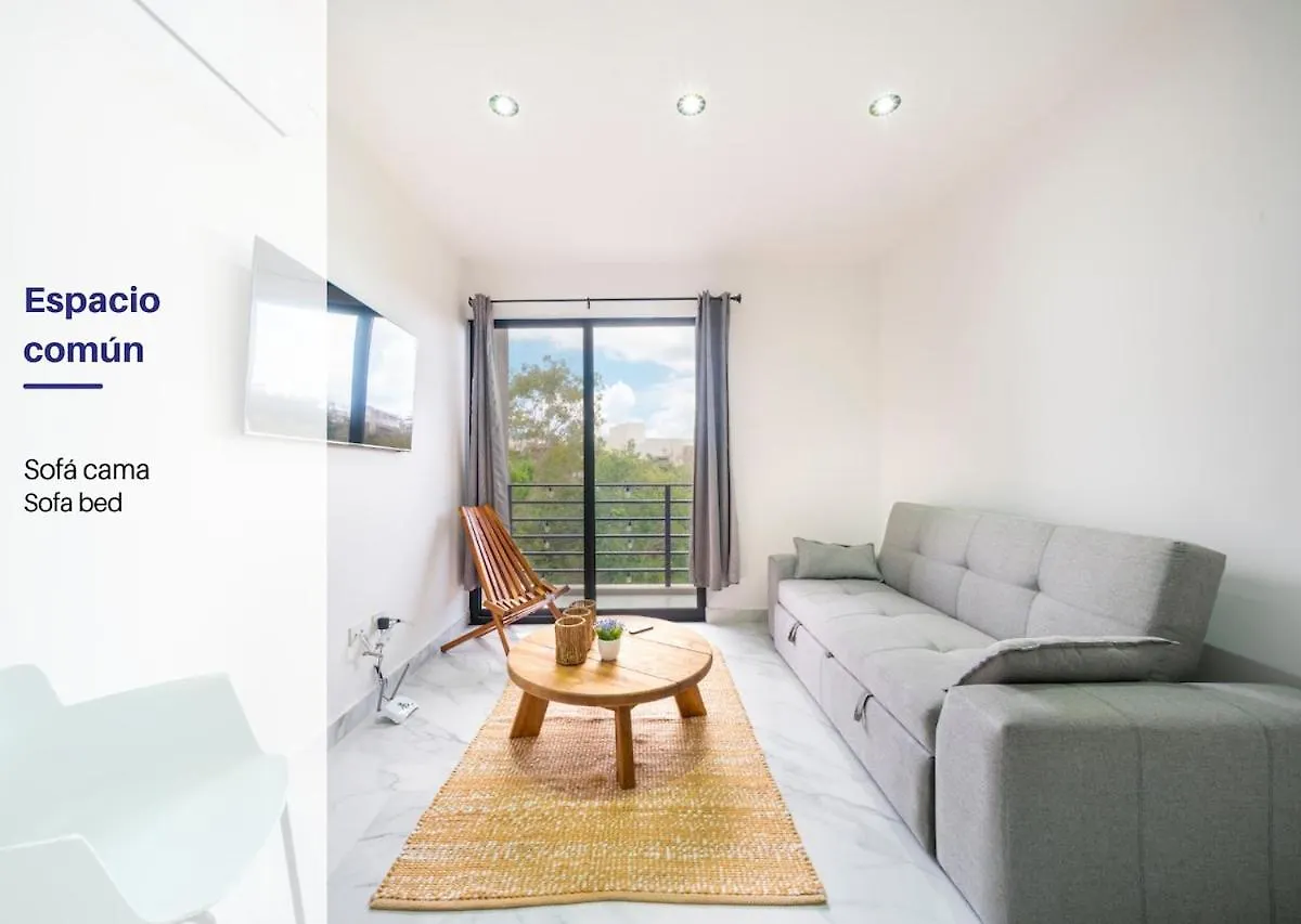 アパート Apt Ceiba Tu Refugio Familiar Alberca Y Jardines プレヤデルカーメン