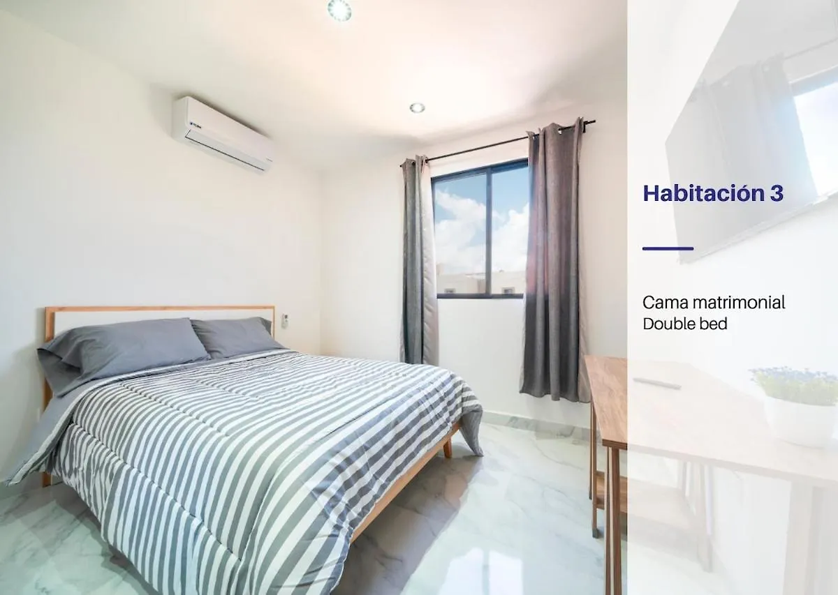 Apt Ceiba Tu Refugio Familiar Alberca Y Jardines プレヤデルカーメン 0*,  メキシコ